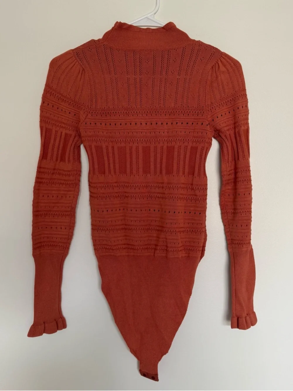 Free People Orange “Pointelle Me About It